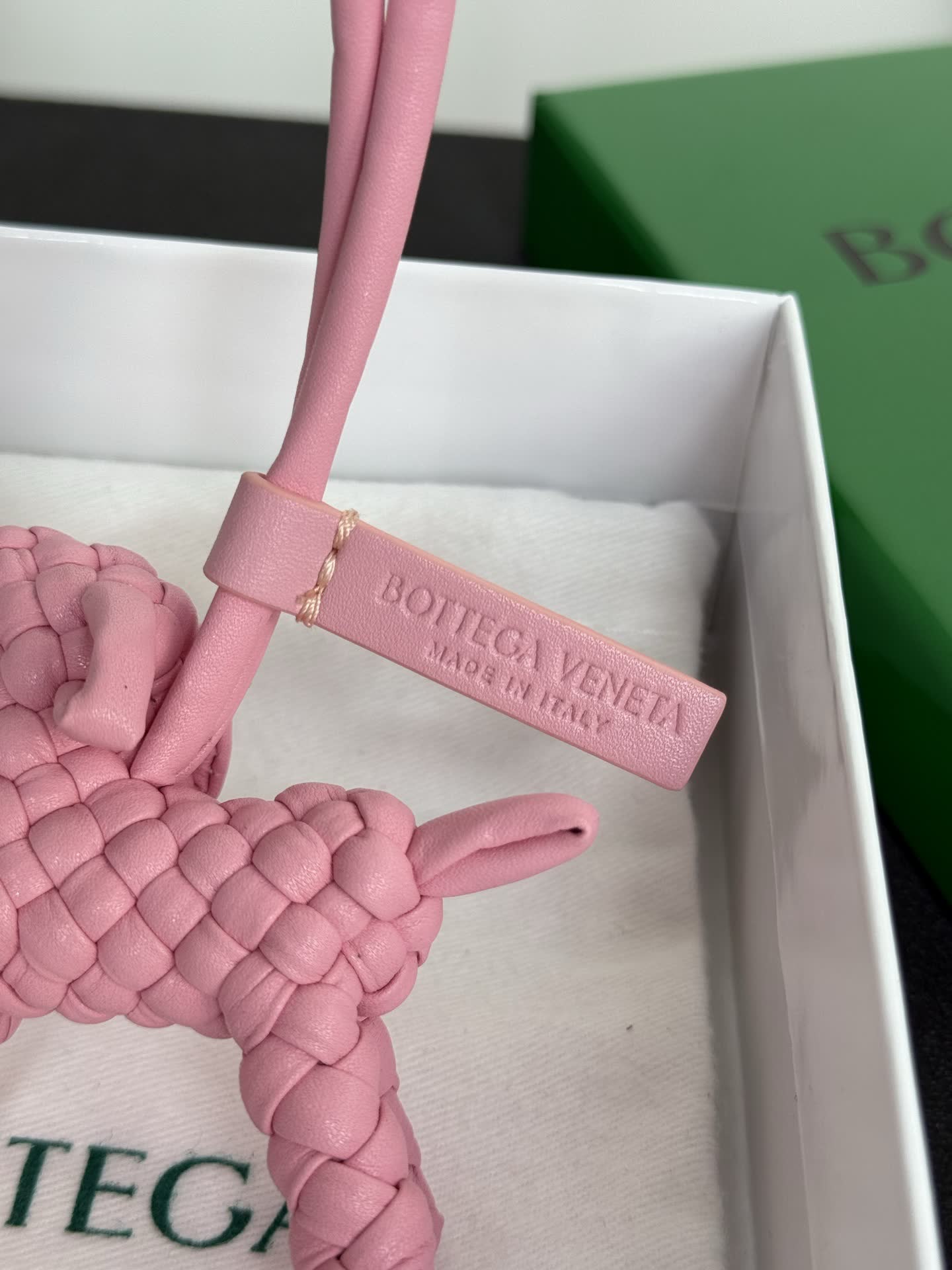 Bottega Veneta Pink Leather Horse Charm